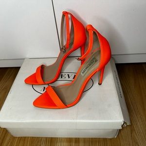 Size 6 Steve Madden Neon Orange Heels
